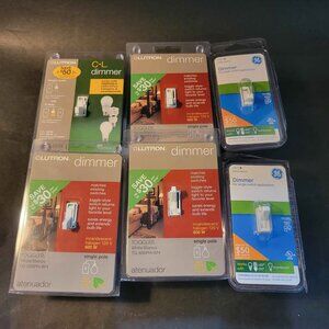 4 Lutron Toggler and 2 GE Dimmer Switches
